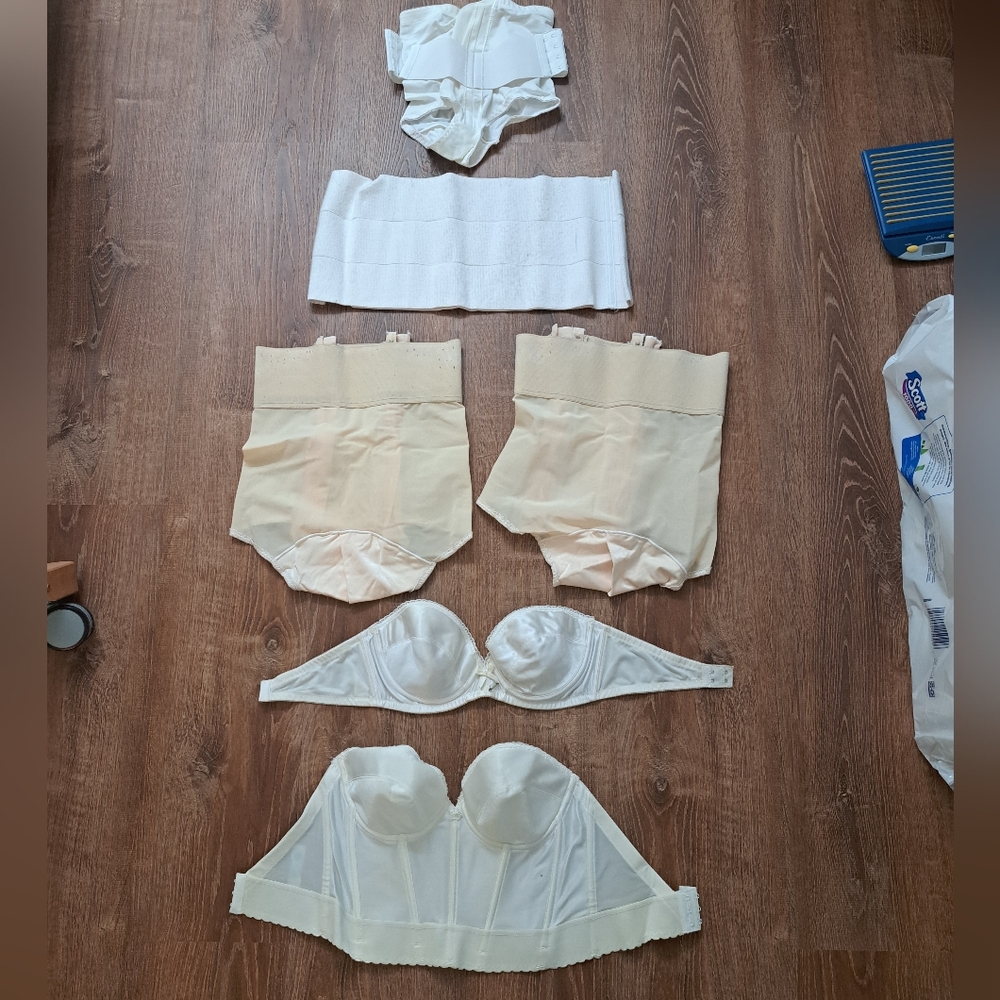 Lot Of Vintage Bras Girdles Abdonminal Binder
